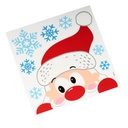 STICKERS, Kiekeboe, 30.5 x 31.5 cm, multikleur, rendier/sneeuwman/kerstman, statisch, herbruikbaar, assortiment