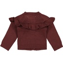 Bess | Gilet Girls Ruffles Port