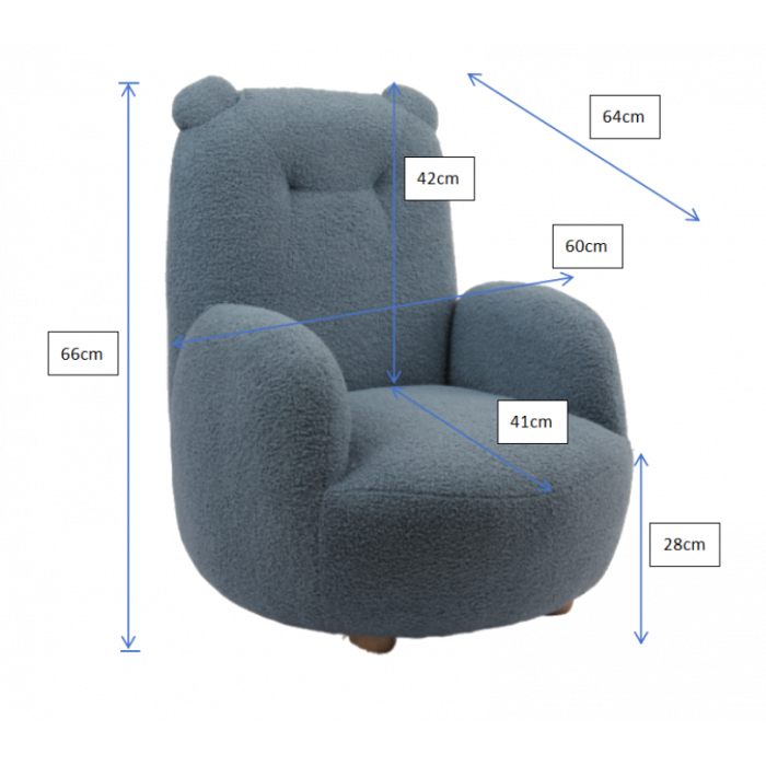 Jaxx | Kinderzetel Rocky Mini Beer Blauw