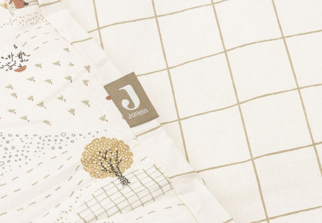 Jollein | Dekbedovertrek Tiny Park met Sloop 100x140cm