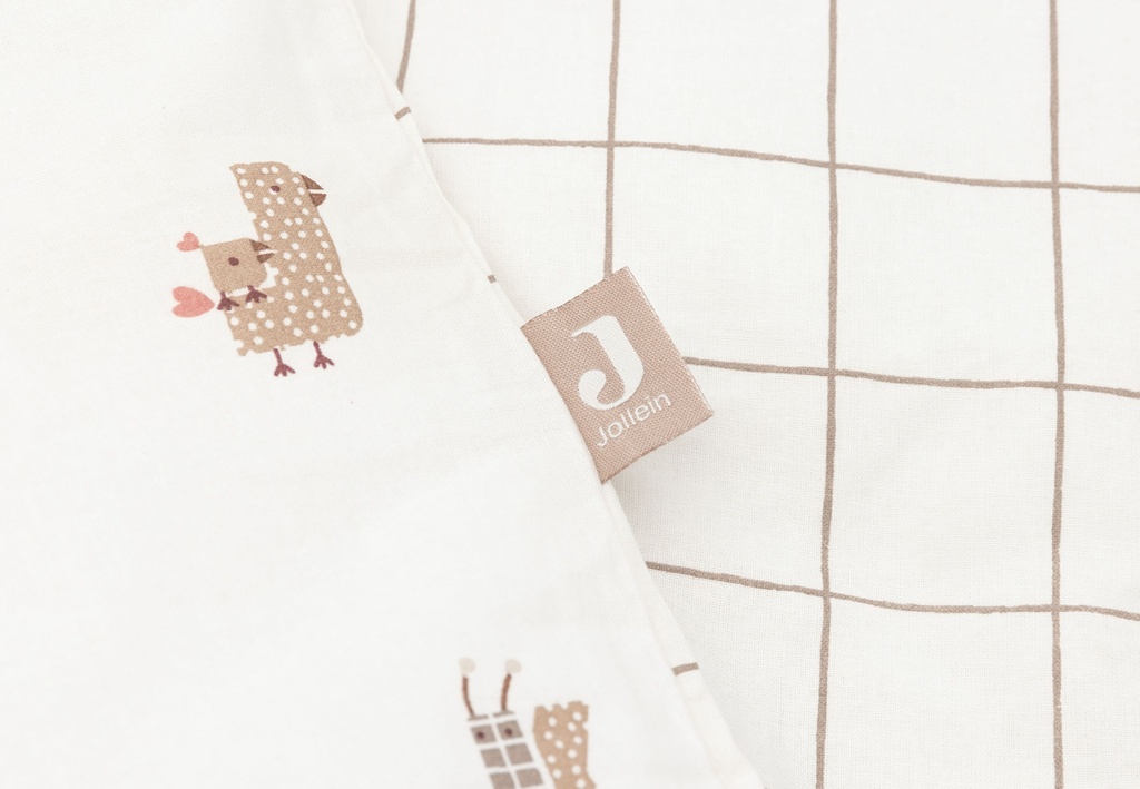 Jollein | Dekbedovertrek Animal Friends met Sloop 100x140cm