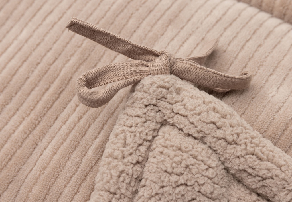 Jollein | Parkbumper Cloudy Rib Milky Coffee 180x30cm