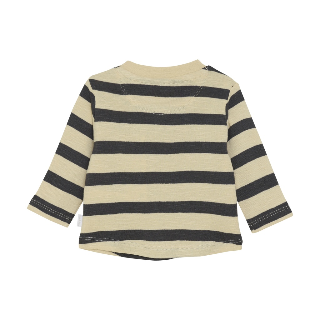 Noppies | T-shirt Boys Safa Longsleeve Stripe Pattern Wood Ash