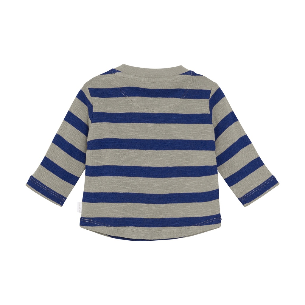Noppies | T-shirt Boys Safa Longsleeve Stripe Pattern Glowing Blue