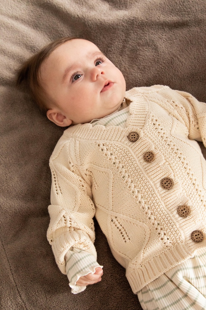 Bess | Gilet Girls Knit Off White
