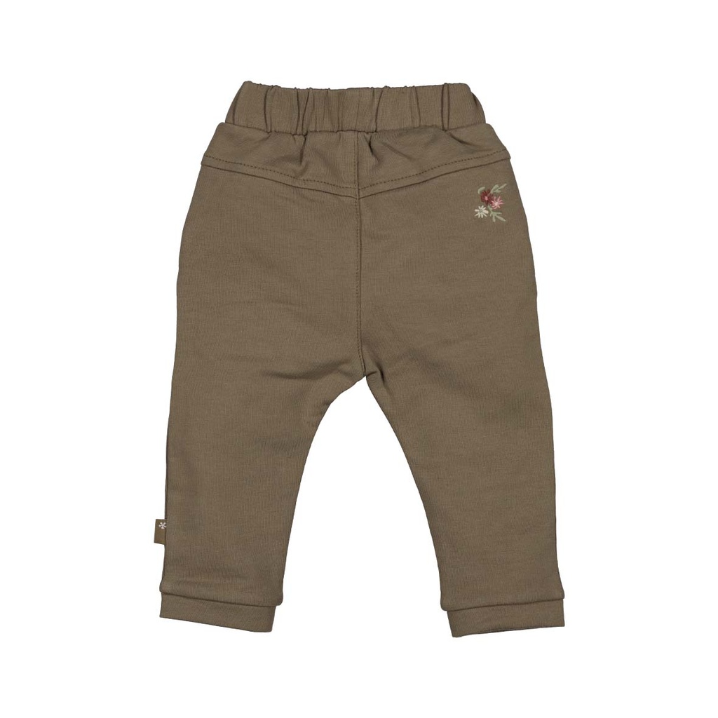 Bess | Broek Girls Ruffles Walnut