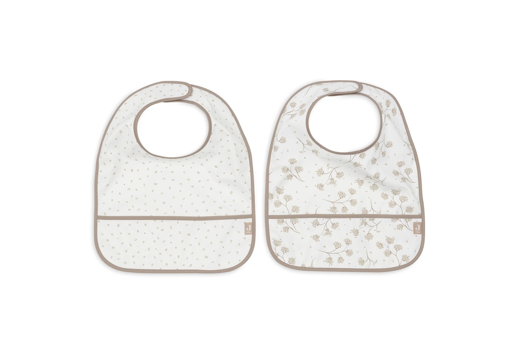 Jollein | Slabbetje Leafy Dreams Waterproof Velcrosluiting   2-pack