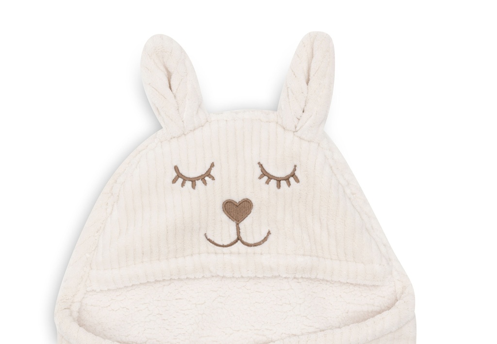 Jollein | Wikkeldeken Bunny Cloudy Rib Oatmeal 