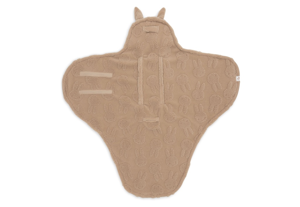 Jollein | Wikkeldeken Miffy Jacquard Teddy Biscuit