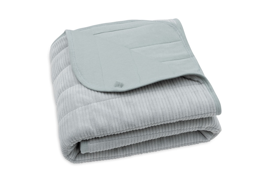 Jollein | Deken Wieg Velvet Rib Sea Green 75x100cm