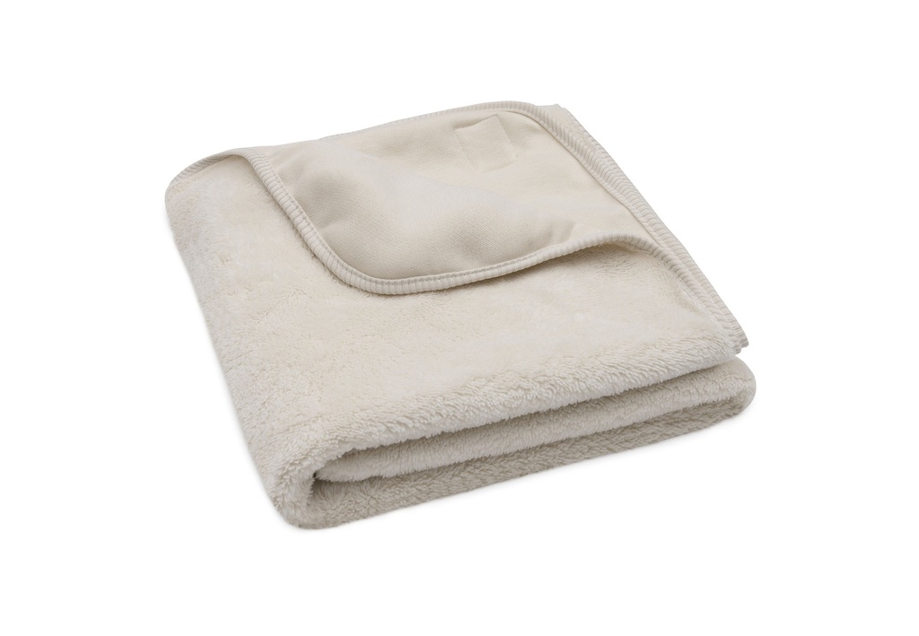 Jollein | Deken Wieg Basic Jersey/Sherpa Oatmeal 75x100cm