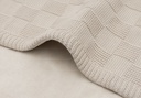 Jolllein | Deken Wieg Box Knit Warm Sand/Velvet 75x100cm