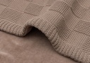 Jollein | Deken Wieg Box Knit Milky Coffee/Velvet 75x100cm