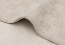 Jollein | Deken Ledikant Box Knit Warm Sand/Velvet 100x150cm