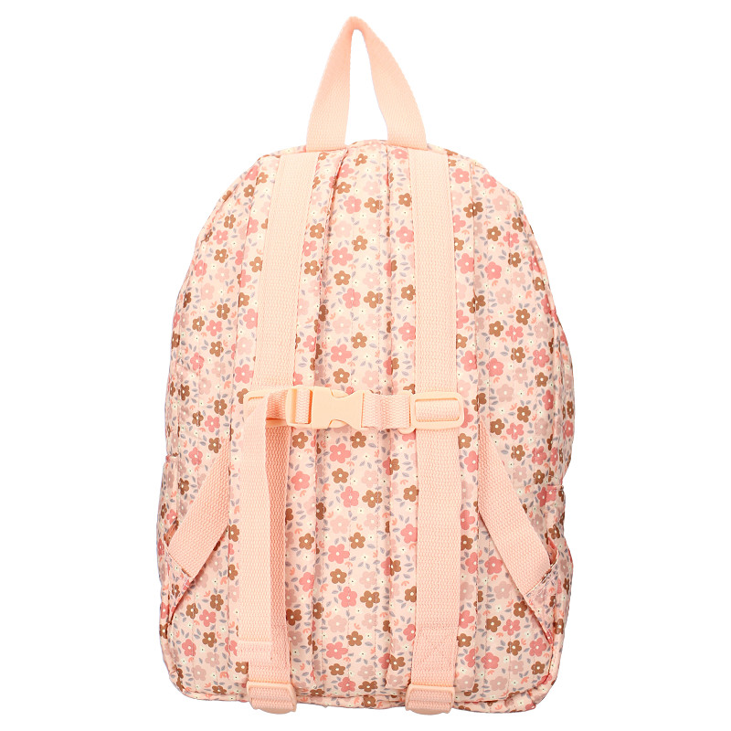 Kidzroom | Rugzak Magical Meadows All Over Bloemen Roze 37x26x12cm