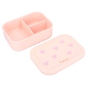 Kidzroom | Brooddoos Magical Meadows Roze/Paarse Hartjes 6x17x12cm