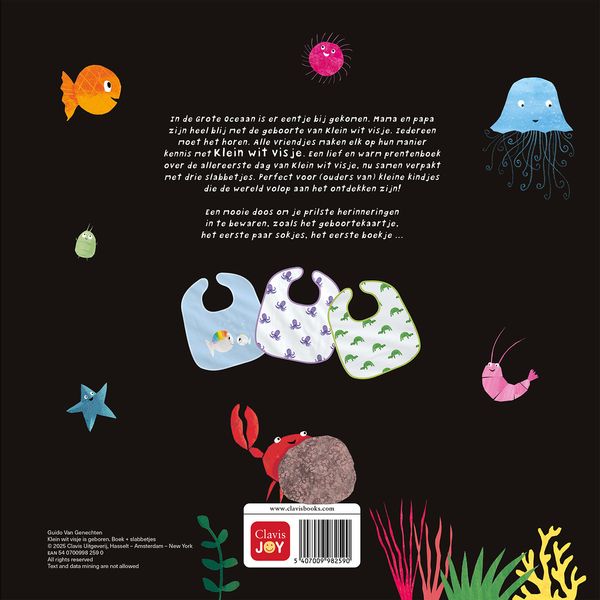 Clavis | klein wit visje is geboren + 3 slabbetjes