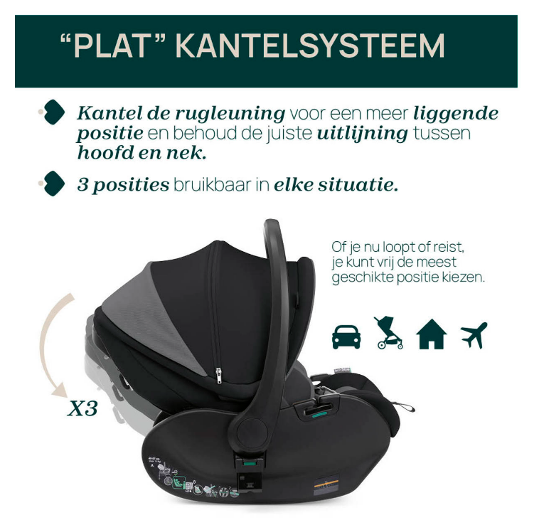 Chicco | Autostoel First Seat Recline i-Size Black Satin Gr 0+