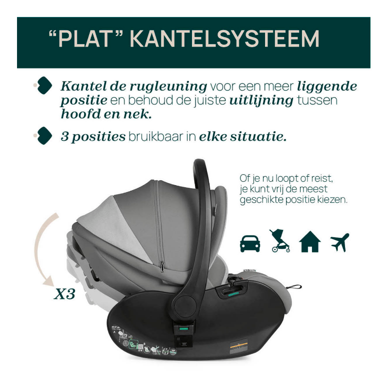 Chicco | Autostoel First Seat Recline i-Size Lunar Rock Gr 0+