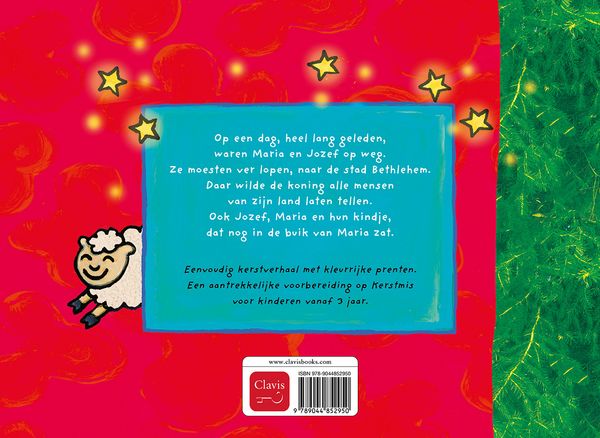 Clavis | Leesboek Het kerstverhaal | Liesbet Segers - Jezus als baby in kribbe 