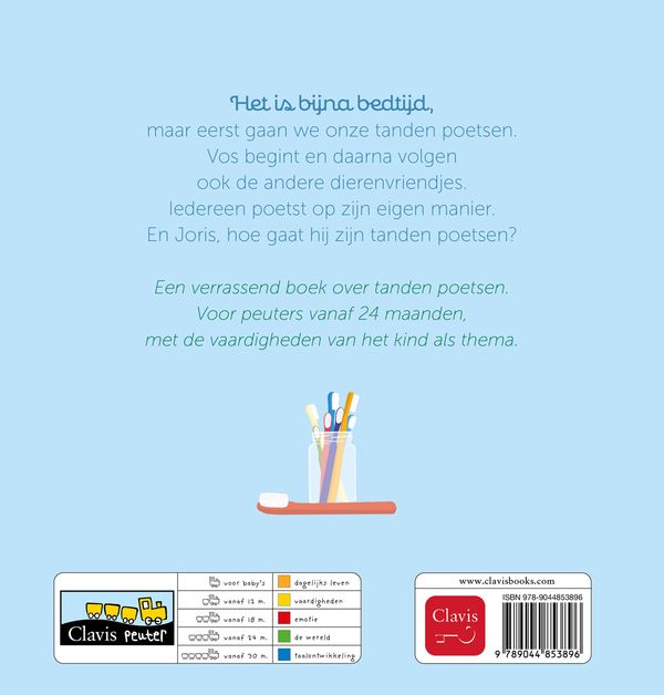 Clavis | Leesboek Iedereen Poetst Zijn Tanden | Anita Bijsterbosch af 2 j