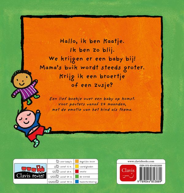 Clavis | Leesboek Kaatje en mama's buik | Liesbet Segers
