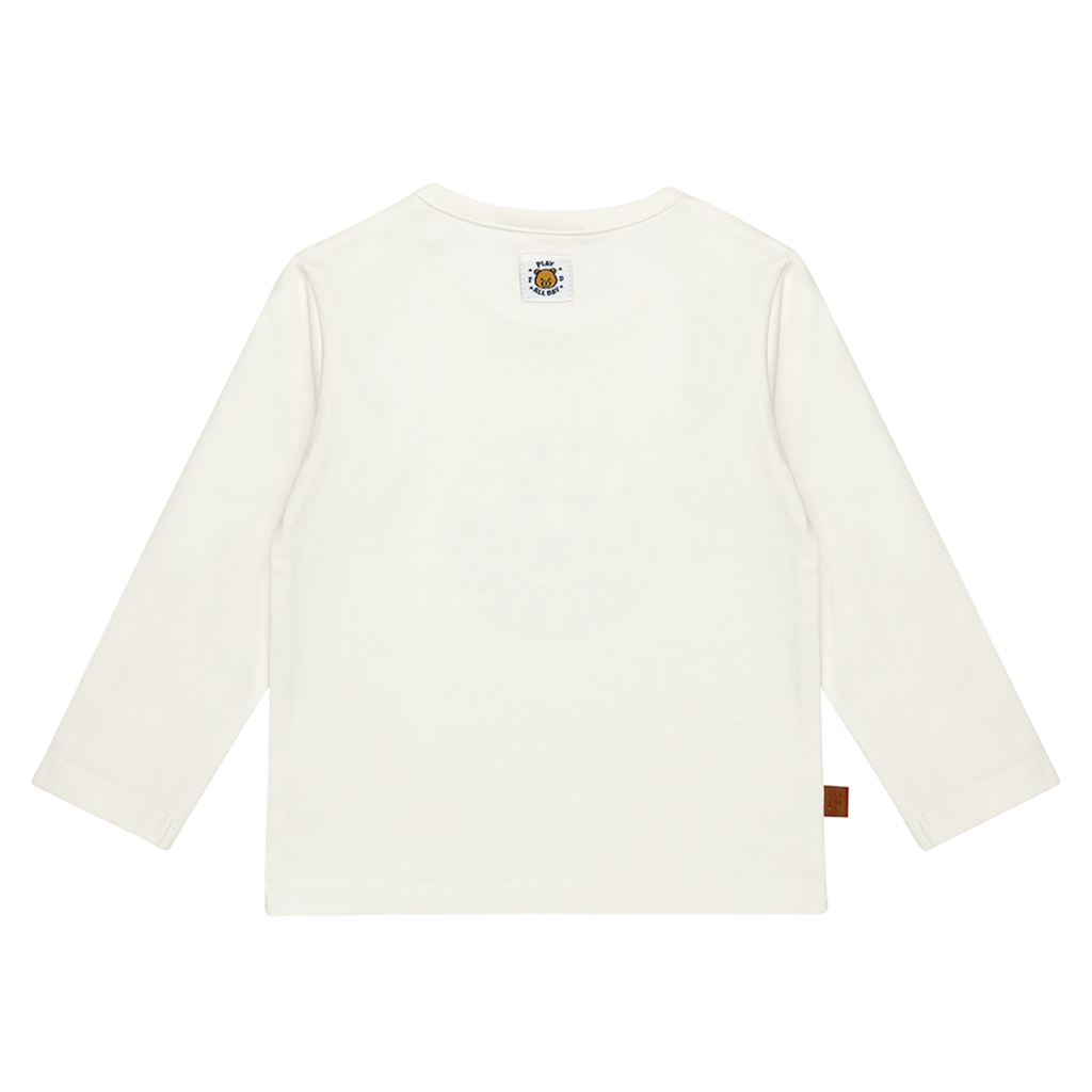 Frogs&Dogs | T-shirt Play All Day Longsleeve Emblem White Alyssum