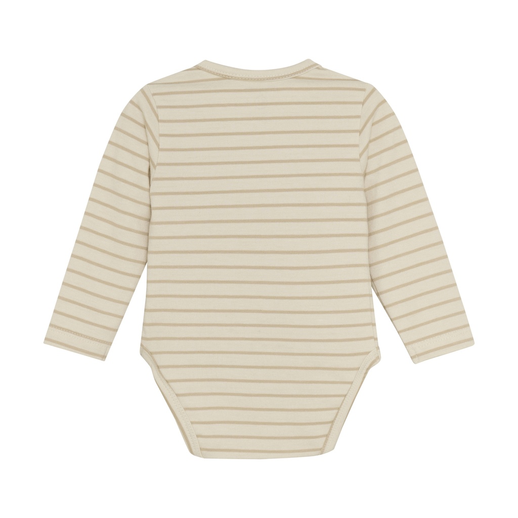 Noppies | Body Navi Longsleeve Stripe Off White