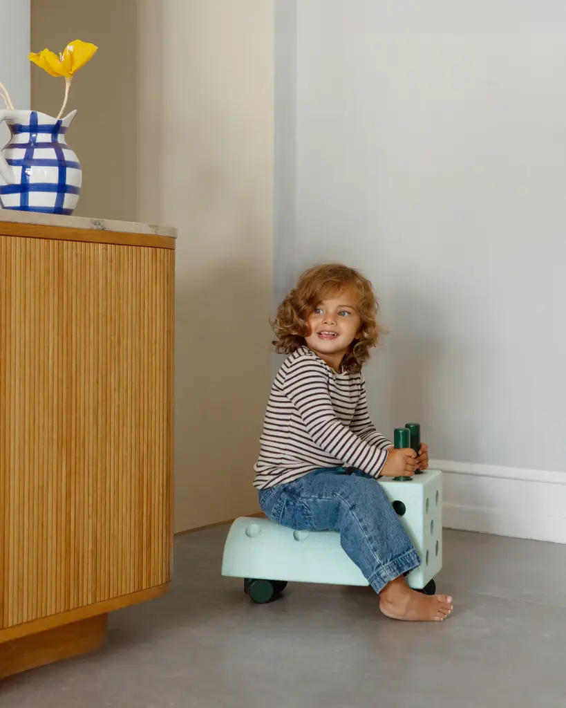 Modu | Blokken Tiny Ride Ocean Mint/ Forest Green Loopauto 