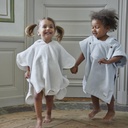 Elodie | Poncho Vanilla White Badstof Wit 