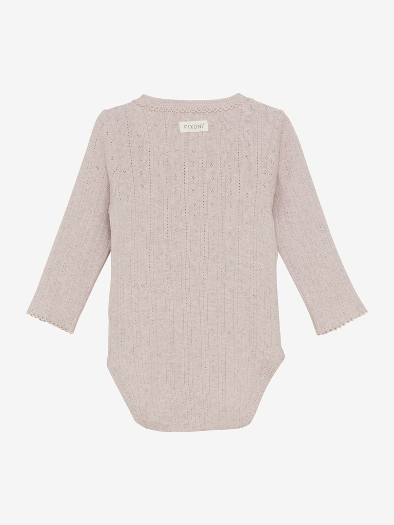 Fixoni | Body Girls Longsleeve Violet Ice Melange