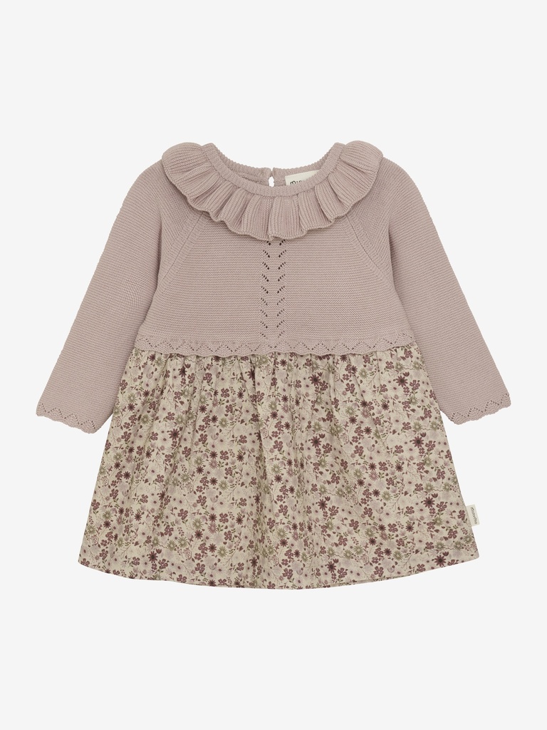 Minymo | Jurk Girls Shadow Gray