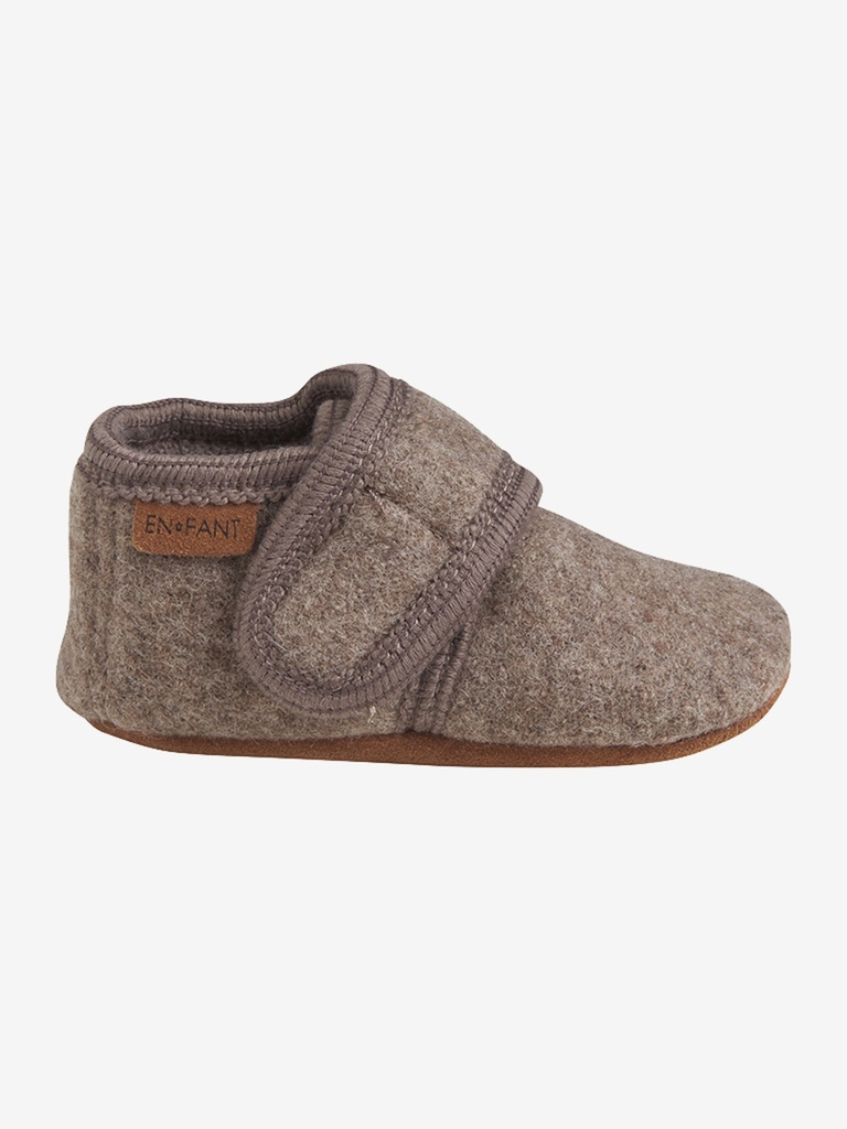 Enfant | Schoenen Baby Wool Slippers Walnut
