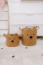 MAND, Teddy Beige, bruin, uni/broderie snuit beer, rond, teddy, H25 Dia20cm, met hoes, 1 stuk(s), opbergen