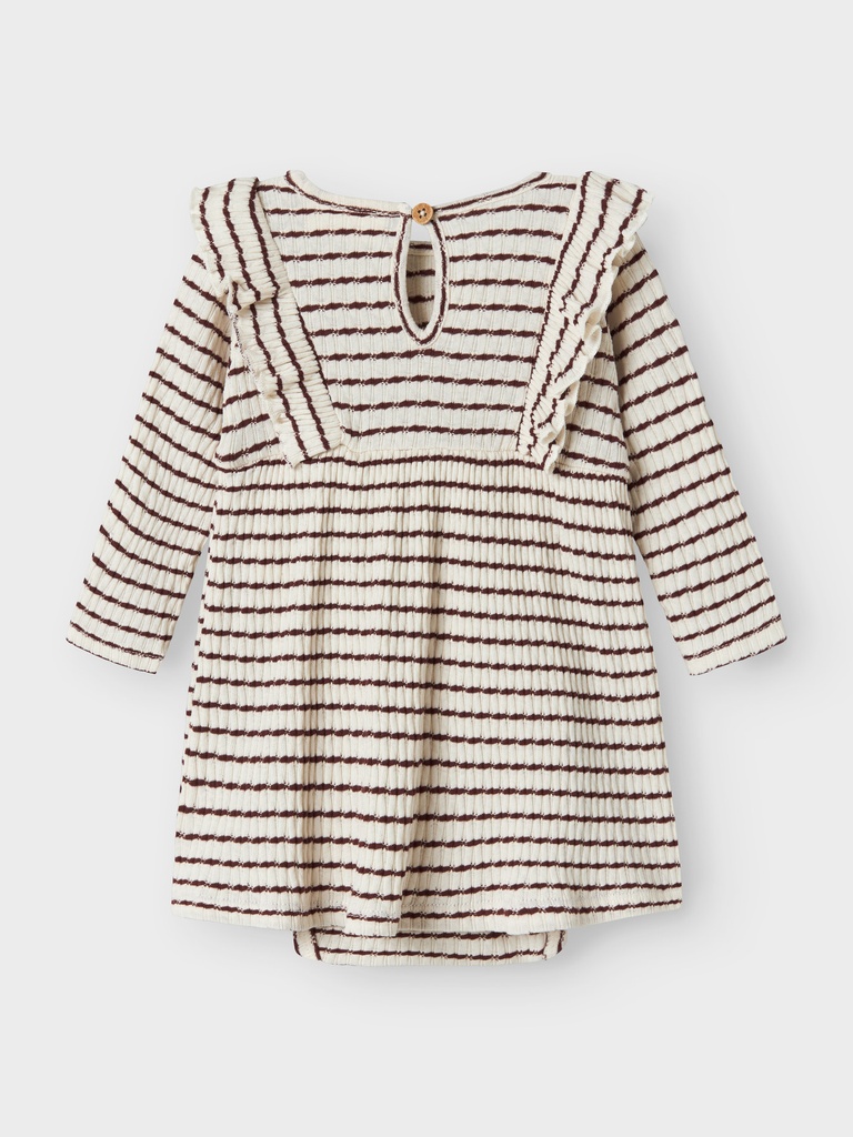 Lil'Atelier | Jurk Girls Nbfosophia Longsleeve Hot Chocolate