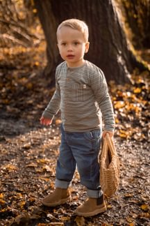 Little Dutch | Broek Boys Forest Friends Denim