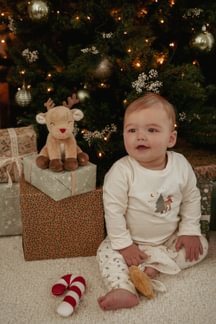 Little Dutch | Pyjama Little Christmas Cream  2-delig