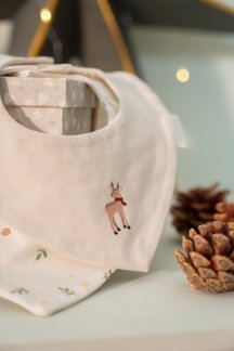 Little Dutch | Spuugdoekje Little Christmas Cream 2-pack