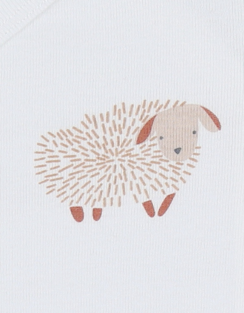 Noukies | Body Fluffy Lange Mouw Crossover Schaap 2-pack