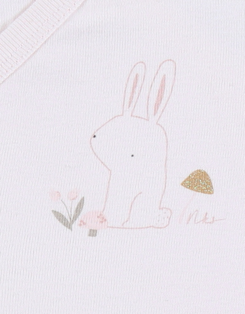 Noukies | Body Autumn Forest Lange Mouw Crossover Roze Konijn