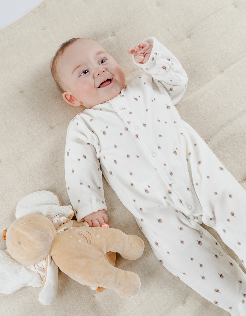 Noukies | Pyjama Fancy Fox Velours Konijn Aqua/Wit 2-pack