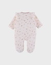 Noukies | Pyjama Autumn Forest Velours All over Bosfiguren Rose 