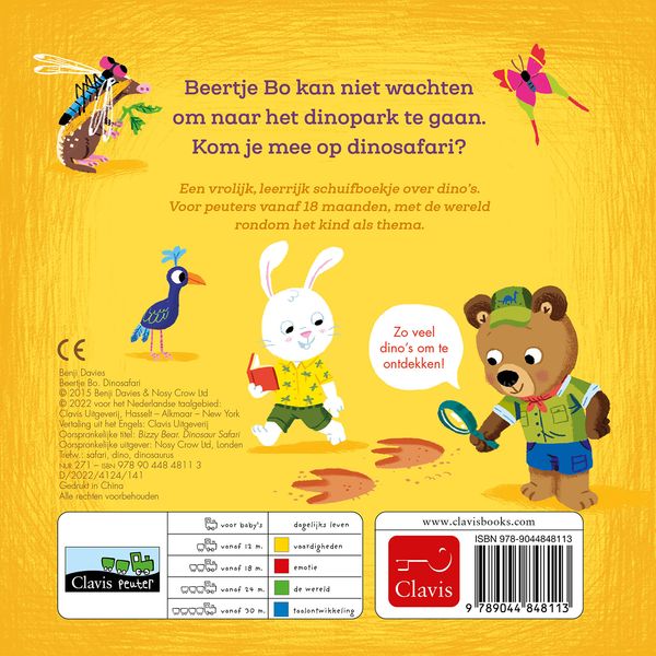 Clavis | Leesboek Beertje Bo Dinosafari | Benji Davies 