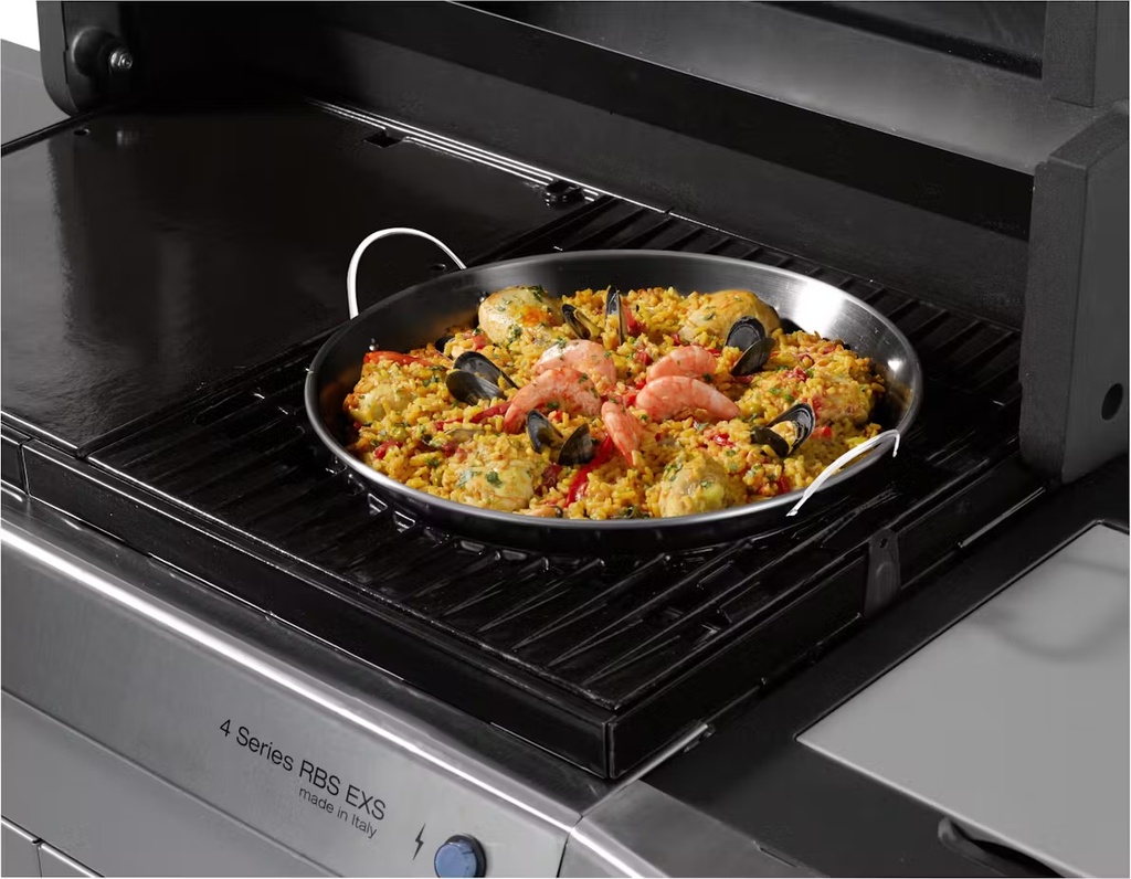 BARBECUEPAN, Culinary Modular Paella Pan, paellapan, 29 x 5 cm, zwart, rvs, handvaten, antiaanbaklaag, 1 stuk(s)