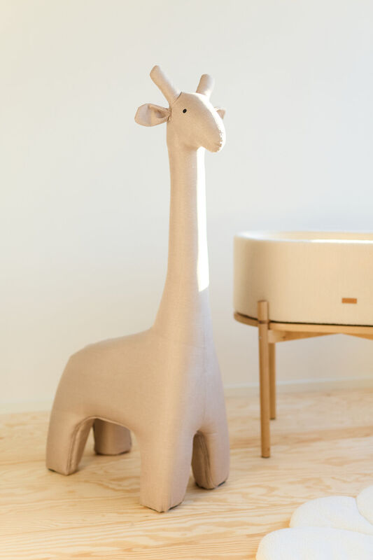 Childhome | Knuffel Giraf Linnen Beige