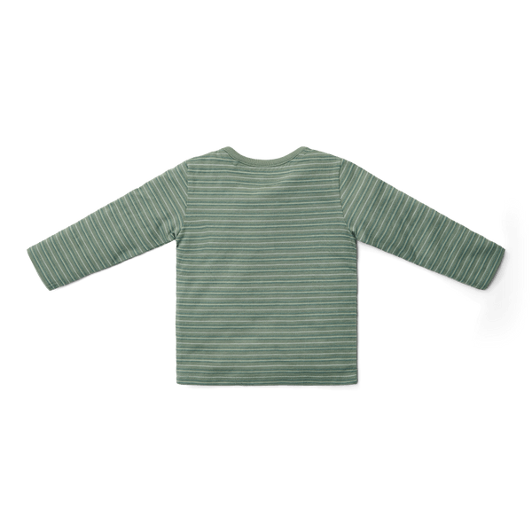 Little Dutch | T-shirt Boys Forest Friends Longsleeve Forest Green Stripe