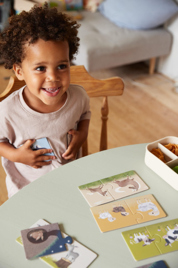 BB&Co | Puzzel Mama en Baby Dieren Op De Boerderij 