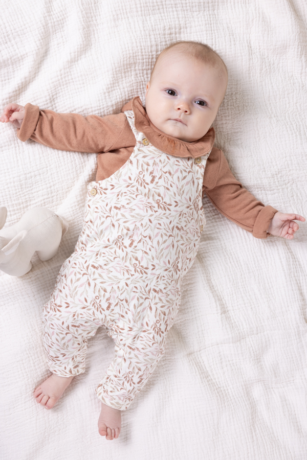 Petite Maison x Nono| Salopette Girls Silas AOP Leaves