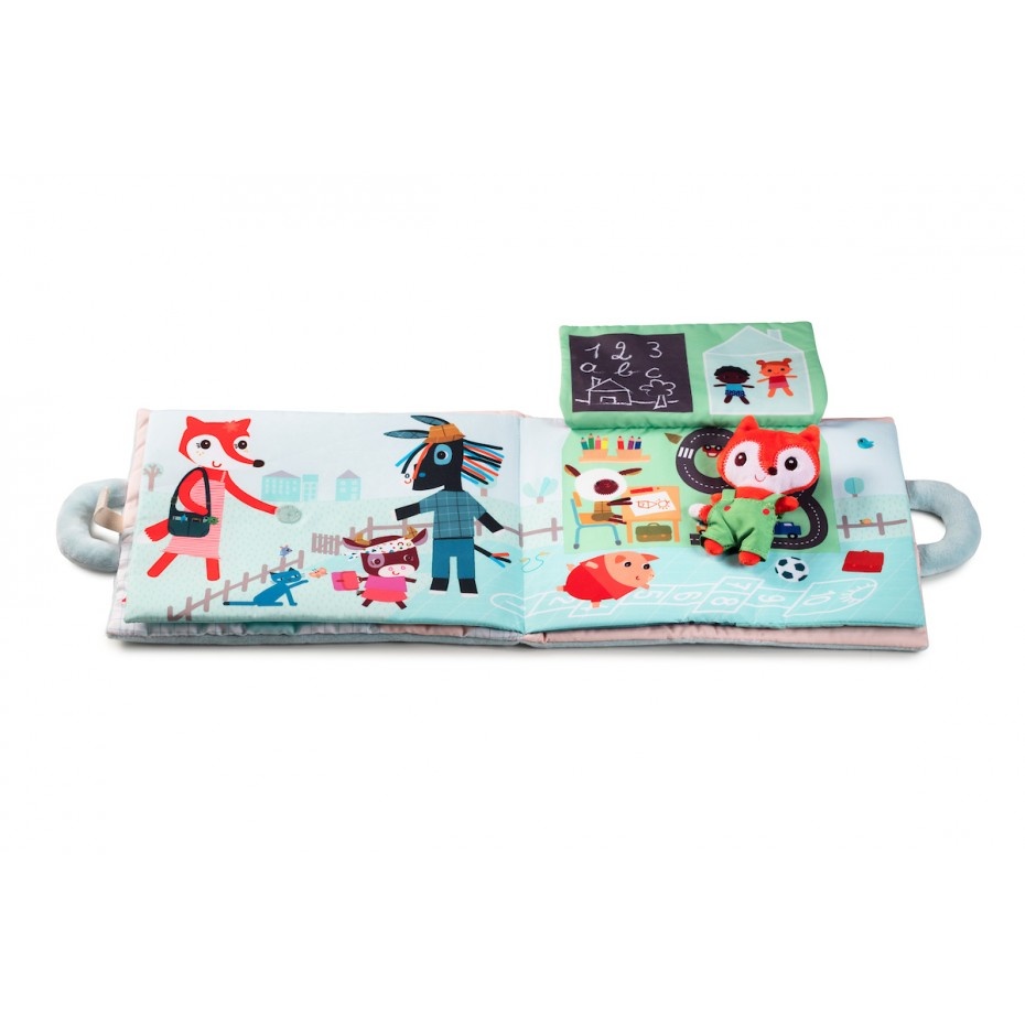 SPEELGOED PARK, Dag klein vosje - doeboek, textiel, +activities, vanaf 18 maanden, liggend in het park