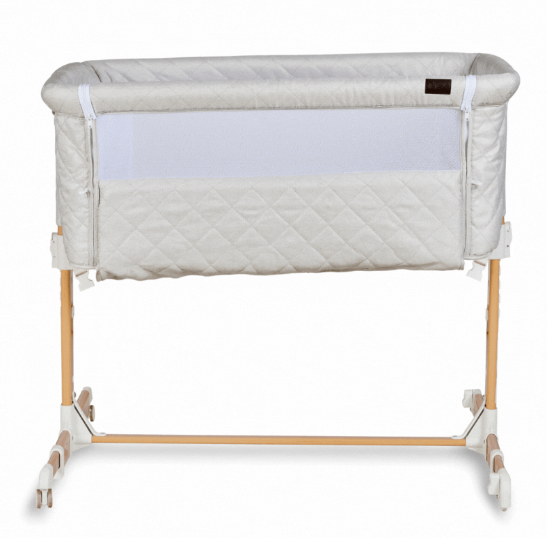Quax | Co-sleeping wieg Side-By-Side Natural-Clay Quilted Matalasse